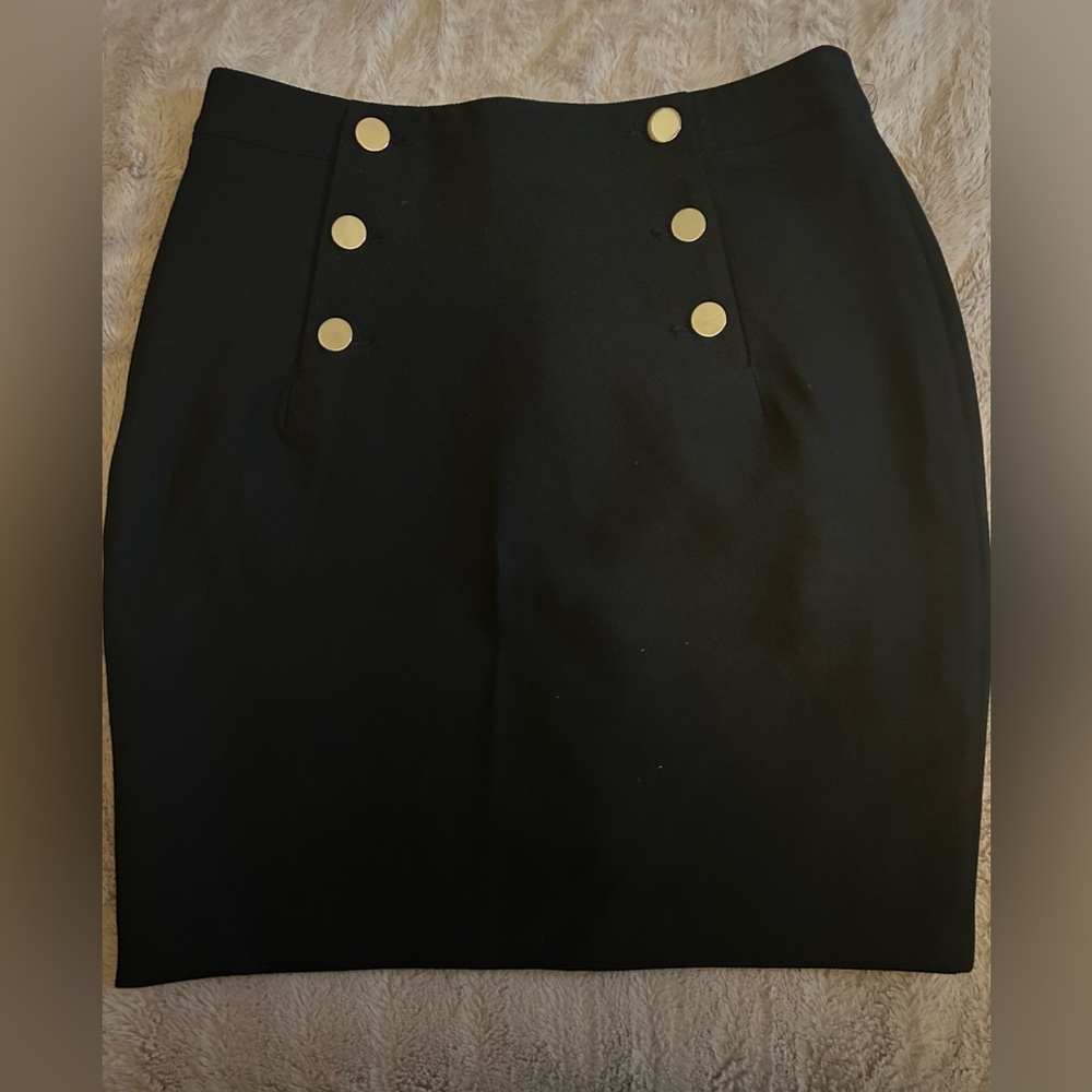 FITTED BLACK PENCIL SKIRT FOR WORK